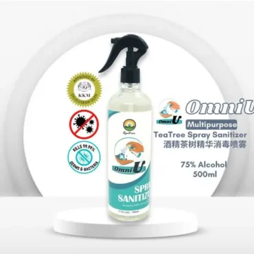 OmniU NO ALCOHOL Multipurpose Sanitising Spray (1 x 500 ml) 全面喷消毒（无酒精)