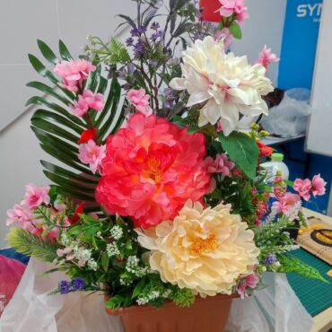 Forever Bloom Floral Arrangement – Artificial Flower Decoration